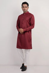 Men Premium Panjabi (Maroon)